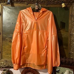 Rains orange oversized raincoat